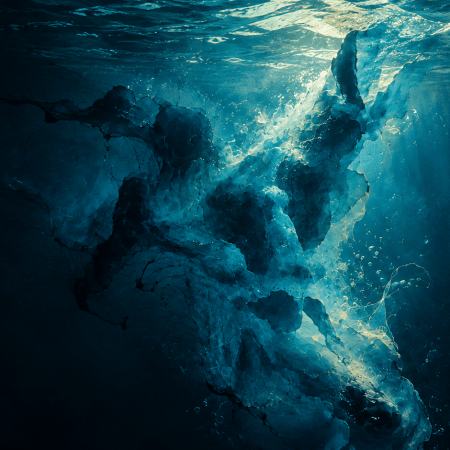 Underwater ink plume